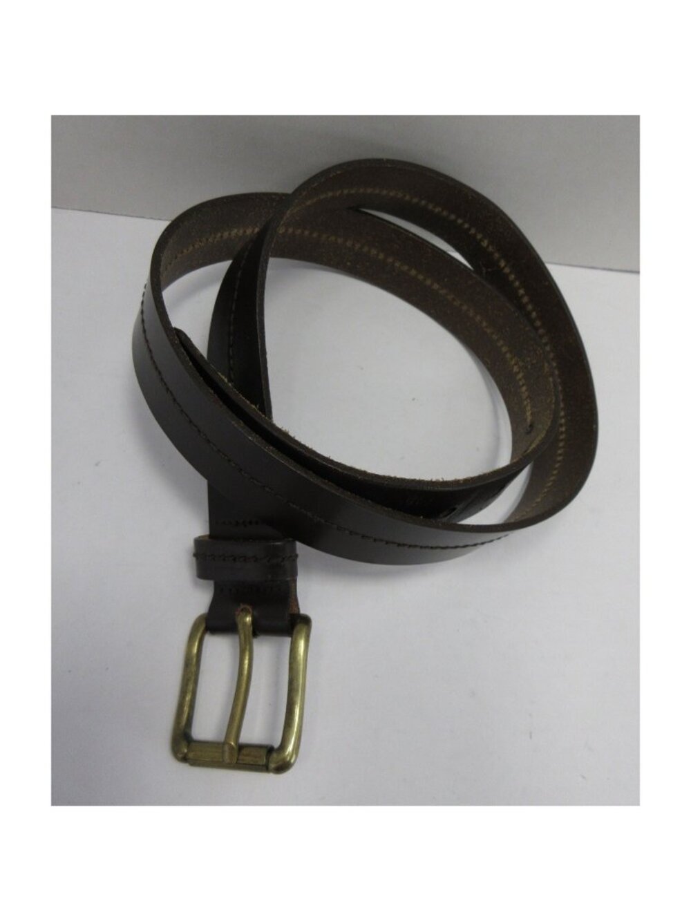VINTAGE J Crew Belt 38 Leather Hand Waxed Bridle Made In England 90s